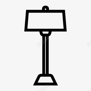 台灯装饰家具图标图标