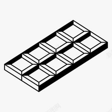 洁面棒巧克力巧克力棒可可图标图标