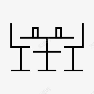宴会桌椅餐桌椅子晚餐图标图标