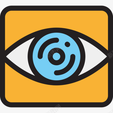 安全可视性安全性22线性颜色图标图标