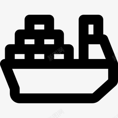 货船货船11号交货外形图图标图标