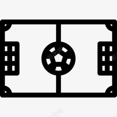 12系统管理足球场运动12直线型图标图标