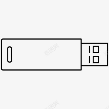 空白U盘闪存驱动器U盘日常用品图标图标