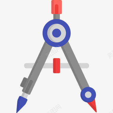 平面设计专业指南针喷漆工具7平面图标图标