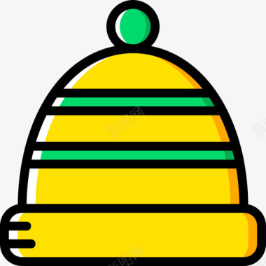 冬帽婴儿14黄色图标图标