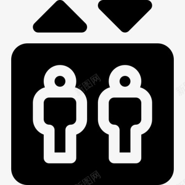 购物中心电梯购物中心5已满图标图标