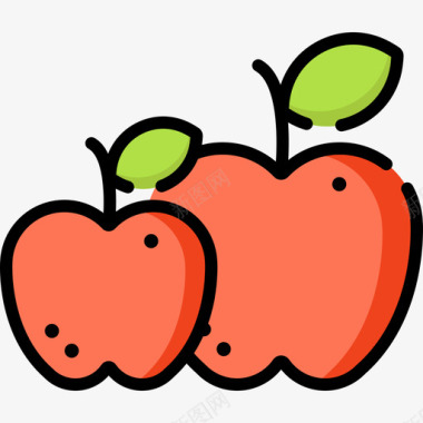 苹果农场8线性颜色图标图标