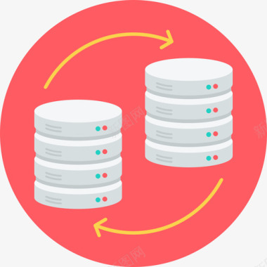 大数据搜索数据库网页开发和搜索引擎优化3平面图标图标