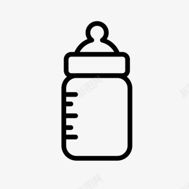 奶瓶婴儿食品婴儿奶图标图标
