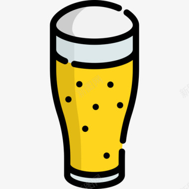 啤酒夏季食品饮料原色图标图标