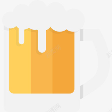啤酒派对和庆祝活动淡啤酒图标图标