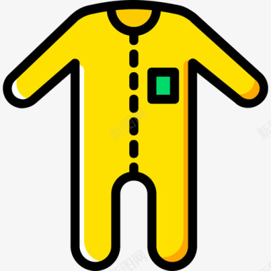 身体婴儿14黄色图标图标