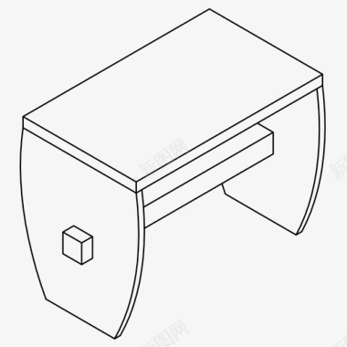 公园喷泉长凳公园放松图标图标