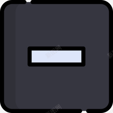 免扣图片元素减法电子和网络元素集合2线颜色图标图标