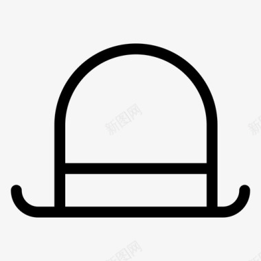 帽子衣服优雅图标图标