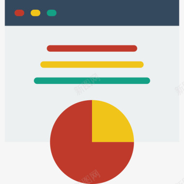 占比分析分析营销5扁平图标图标