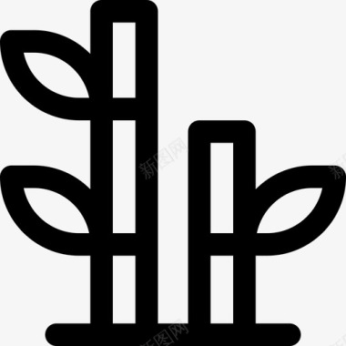 竹斗笠竹日本7直系图标图标