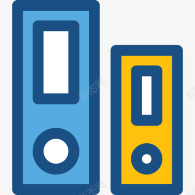 赭色调档案网络和通信双色调图标图标