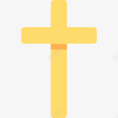 十字架十字架印度平坦图标图标