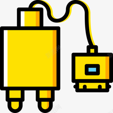 黄色躺椅充电器连接器电缆4黄色图标图标