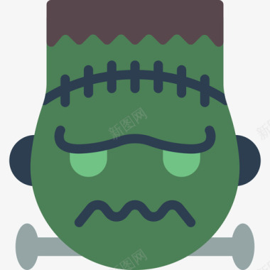 QQ表情图标弗兰肯斯坦表情5平淡图标图标