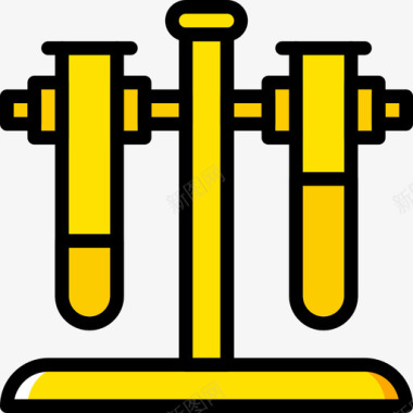 黄色小跑步试管科学18黄色图标图标