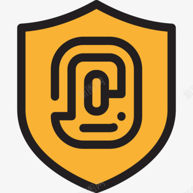 安全指纹安全22线状颜色图标图标