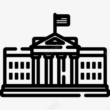 白宫美国6直系图标图标