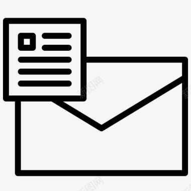 文件邮件信件邮寄图标图标