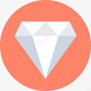 钻石商务办公和互联网2圆形图标图标