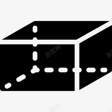 风车形状的标志六面体形状5填充图标图标