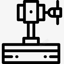 压力机机械压力机制造2线性图标高清图片
