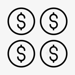 金融洞察金钱金融洞察力图标高清图片