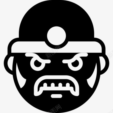 QQ表情图标Miner表情7填充图标图标