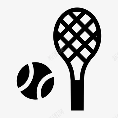 网球拍网球拍球游戏图标图标