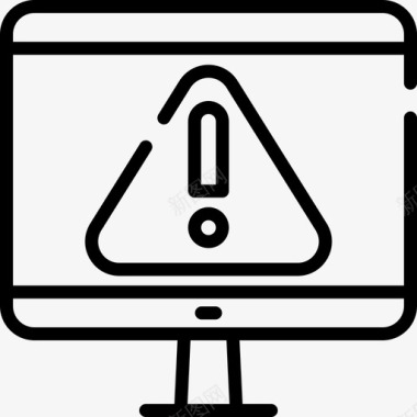 网络安全师计算机网络安全线性图标图标