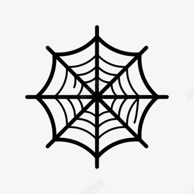 蜘蛛网黑暗万圣节图标图标