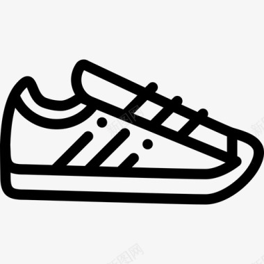 运动运动鞋巴西2直线型图标图标
