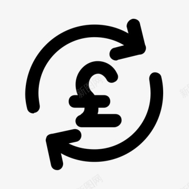 火焰欧元图标欧元刷新图标图标