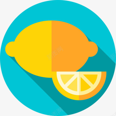 柠檬健康生活方式8平淡图标图标