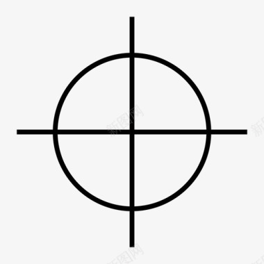 十字准星焦点目标十字线图标图标