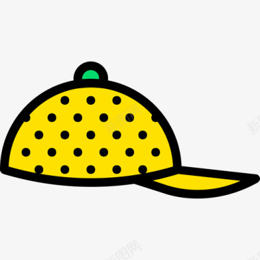 棒球帽男士配件4黄色图标图标