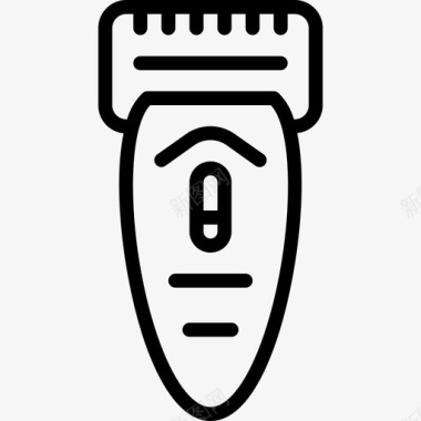 电动剃须刀浴室用品2直线型图标图标