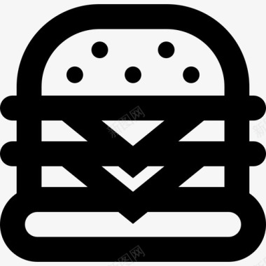 汉堡套餐4直系图标图标