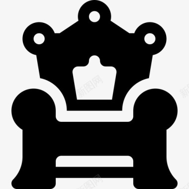 王座皇室7填充图标图标
