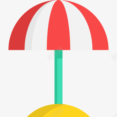 太阳伞暑假10平顶图标图标