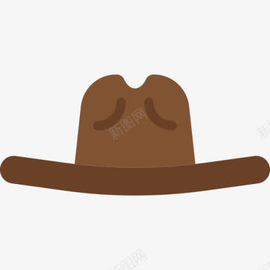 牛仔帽男装配件扁平图标图标