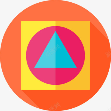 几何学android应用程序8平面图标图标