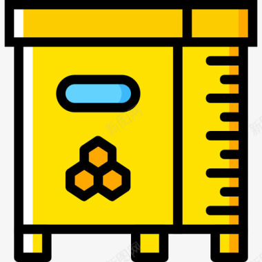 蜂巢蜂巢蜂房3黄色图标图标