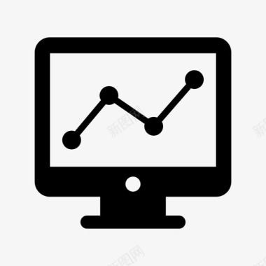 报告年终总结业务报告图表监视器图标图标